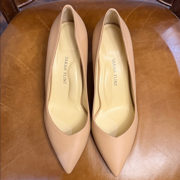 Sarah Flint Nude Pointed Toe Heels